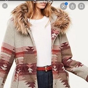 Aztec winter coat